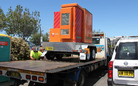 Mobile Exchange on Wheels on flat bed truck